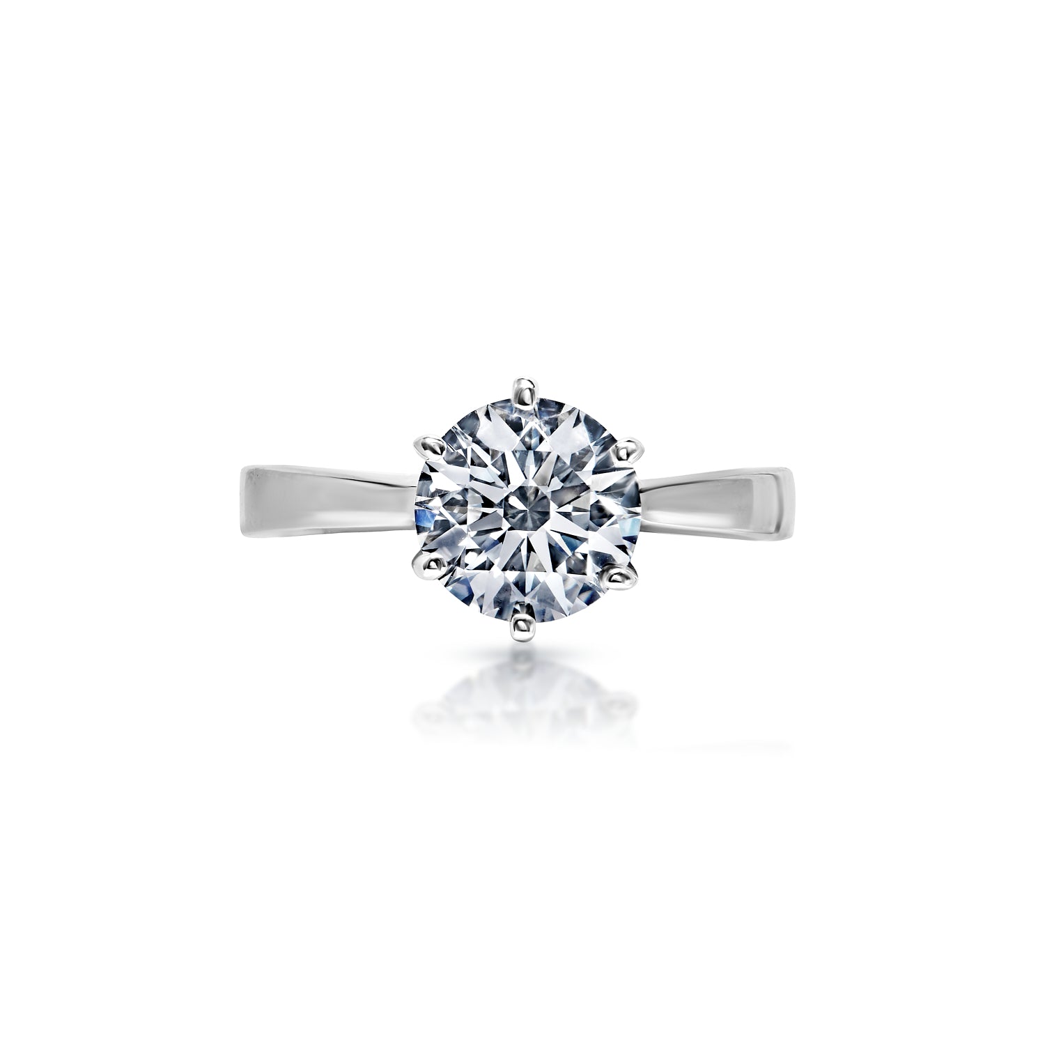 Carat Round Brilliant Diamond Solitaire Engagement Ring – Nekta
