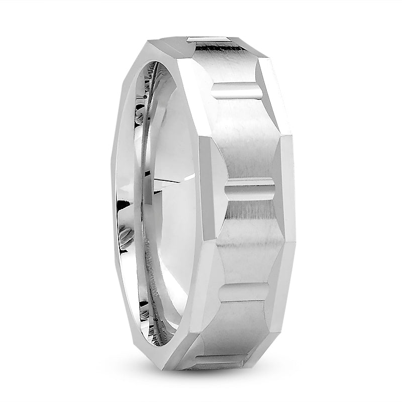 Aabel Size 8 - 12 Men's Wedding Band in 14K White Gold 7MM