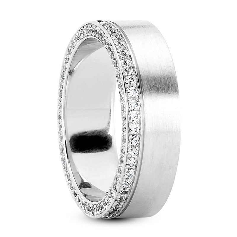 Aadan 1 Carat Round Cut Men Diamond Band top