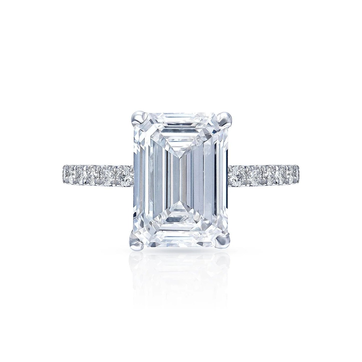 5 Carat Emerald Cut Lab Diamond Rings in New York | Best Diamond Prices in New York 47th Street