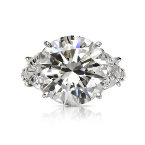 12 carat round diamond ring