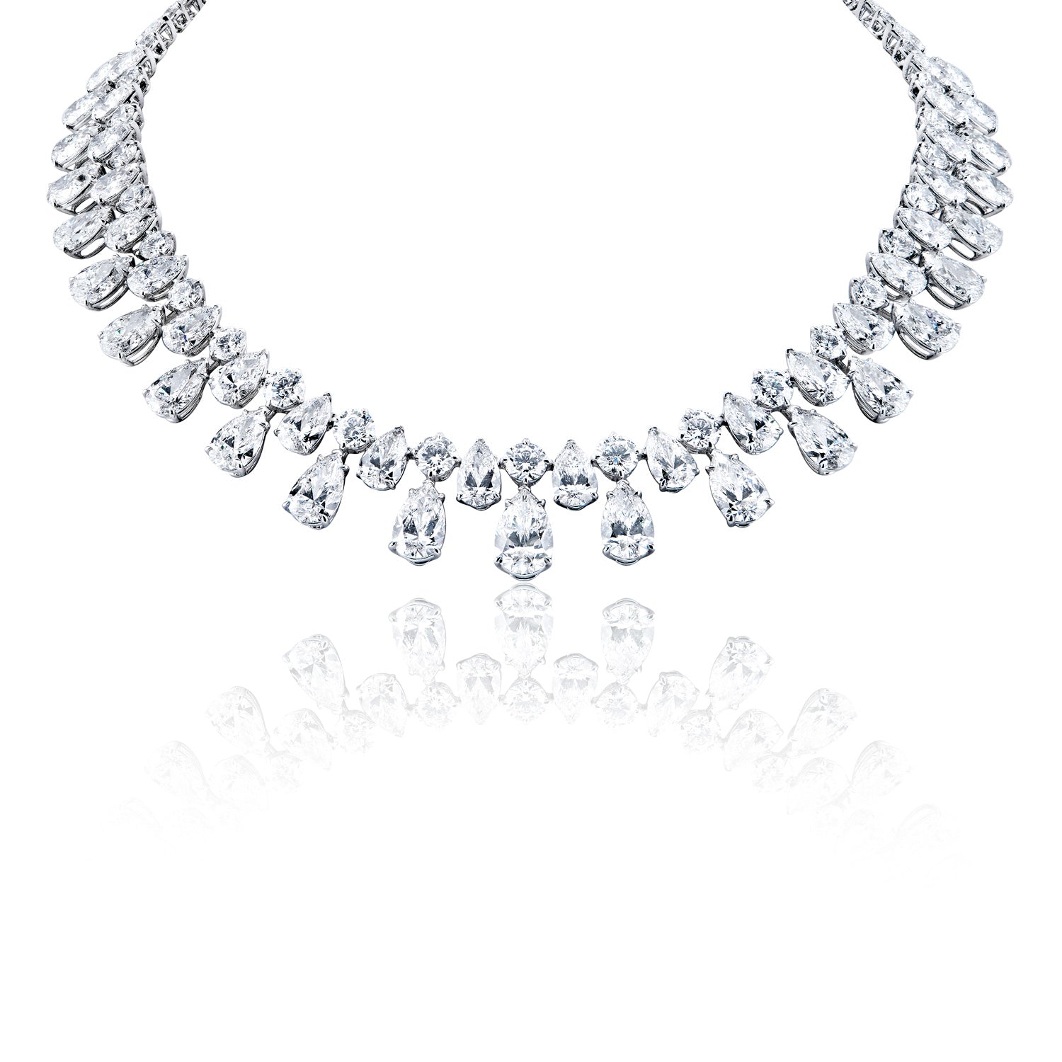 Exquisite Carat Mixed Shape Lab-Grown Diamond Necklace