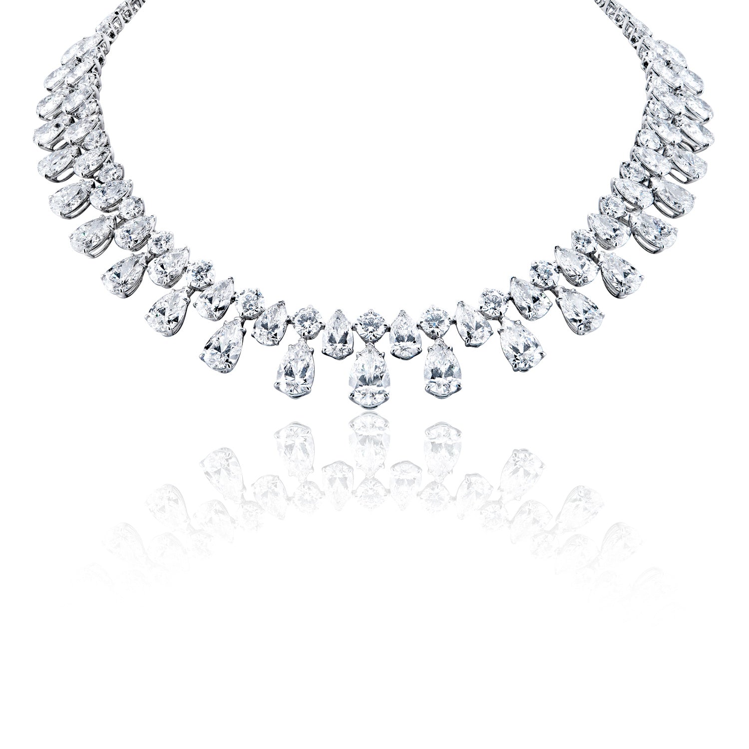 Latacia 89 Carat Combine Mix Shape Lab-Grown Diamond Necklace