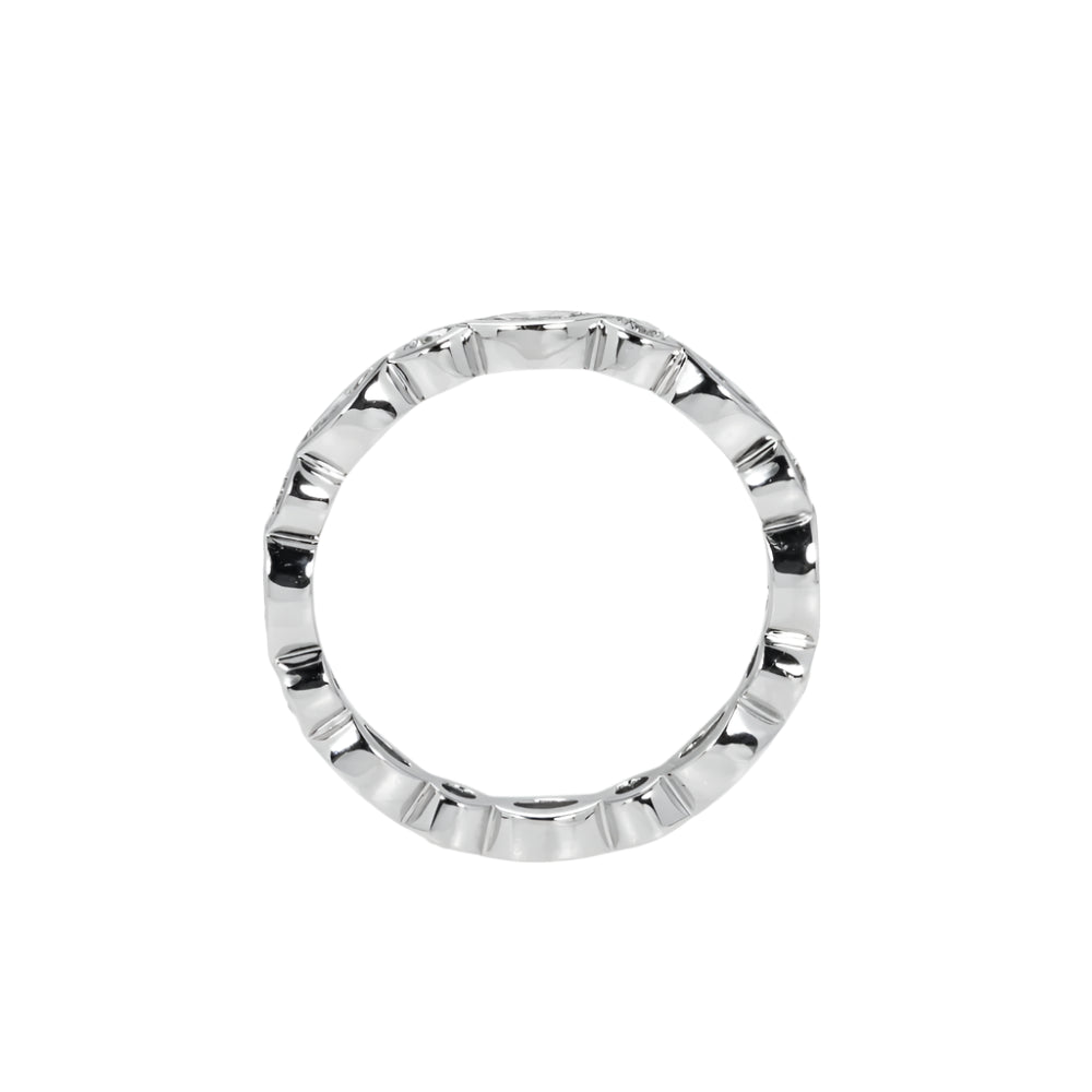 Lasritha 1 Carat Marquise & Round Lab Grown Diamond Eternity Ring Side