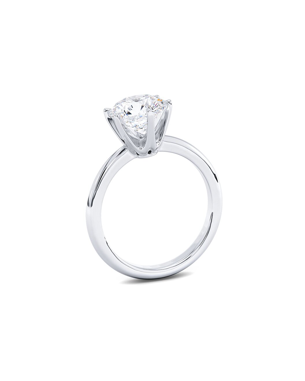 Luela 2.00 Carat Round Cut Lab Grown Diamond Engagement Ring in 14k White Gold - Side