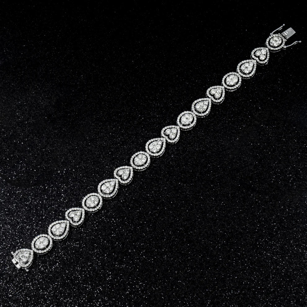 Solana 7 Carat Combine Mix Shape Diamond Bracelet Length