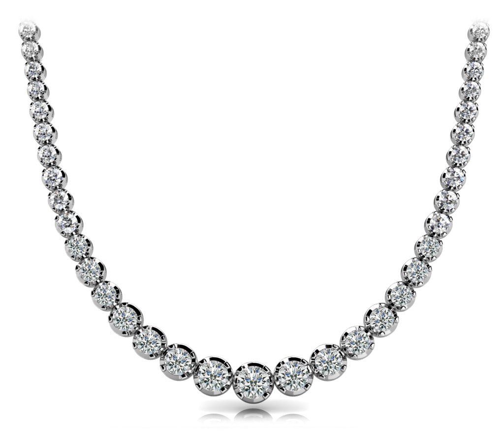 Rain 10 Carat Diamond Rivera Necklace in 18K White Gold – Nekta