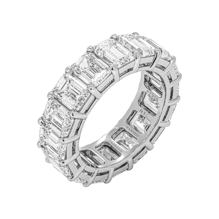 Luisa Carat Emerald Cut Diamond Eternity Band – Nekta New York