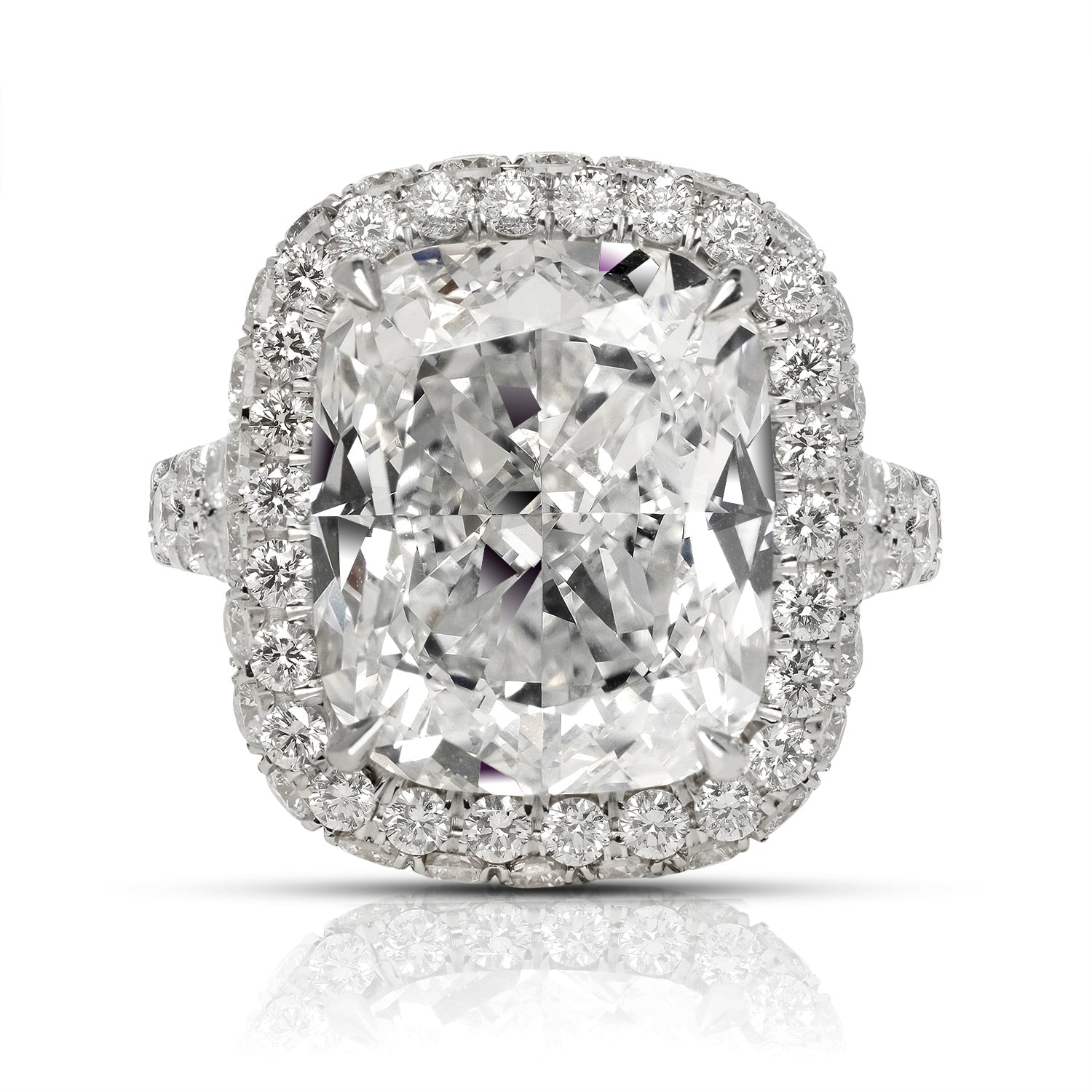 Princess Cut Cubic Zirconia Solitaire Ring - 6mm (1.5 Ct Look), Rhodium Plated Sterling Silver, Size 4.5