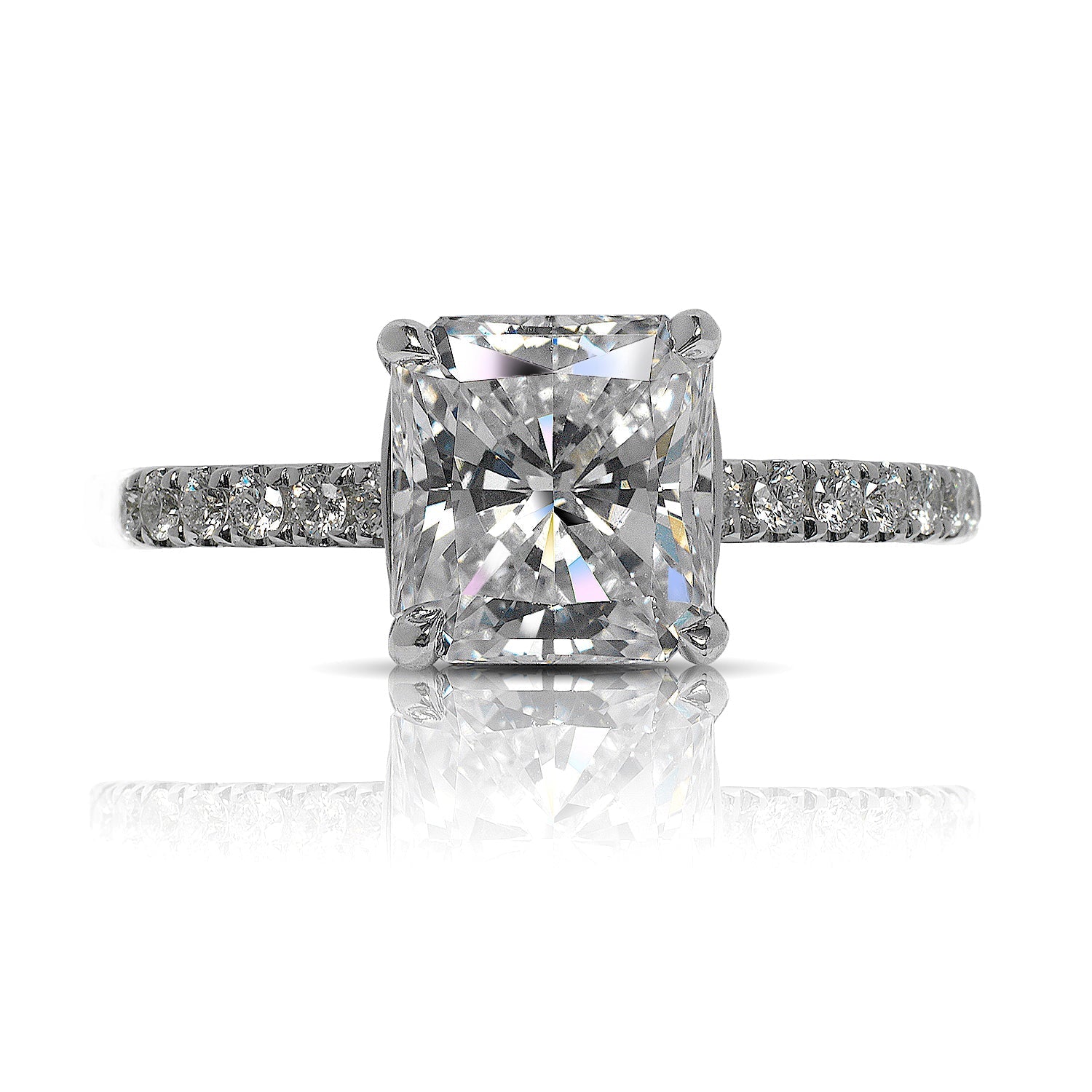 Kia 3-Carat Cushion Cut Diamond Engagement Ring – Nekta New York