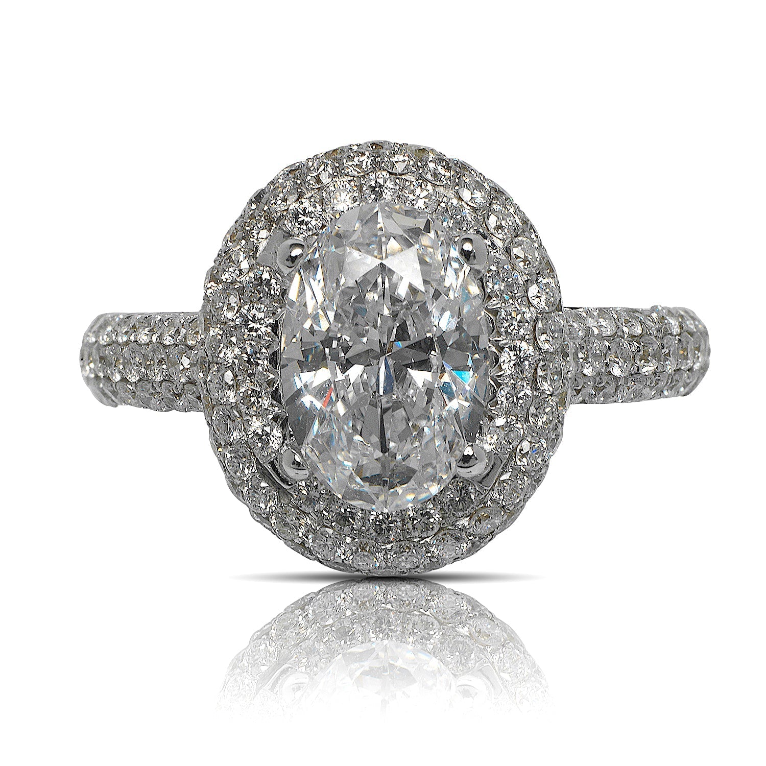 Oni 3-Carat Oval Cut Diamond Engagement Ring – Nekta New York