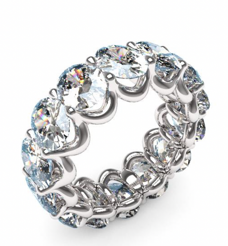 U shaped 2025 eternity band