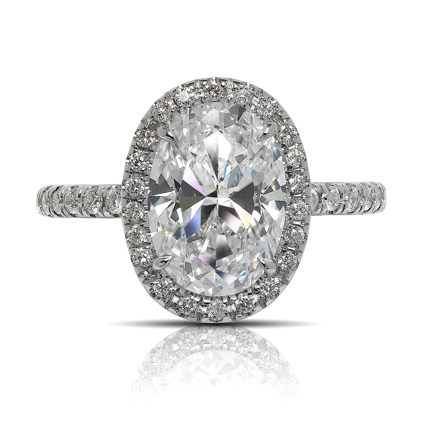 Hila Carat Oval Cut Halo Diamond Engagement Ring – Nekta New York