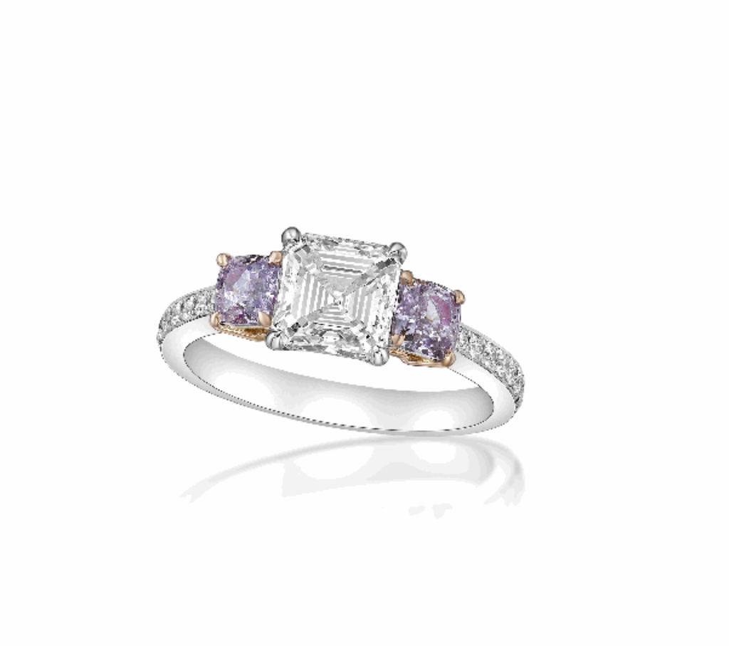 Rosa 10ct Purplish Pink Diamond Engagement Ring | Nekta New York - Ring - Mike Nekta NYC - Nekta New York