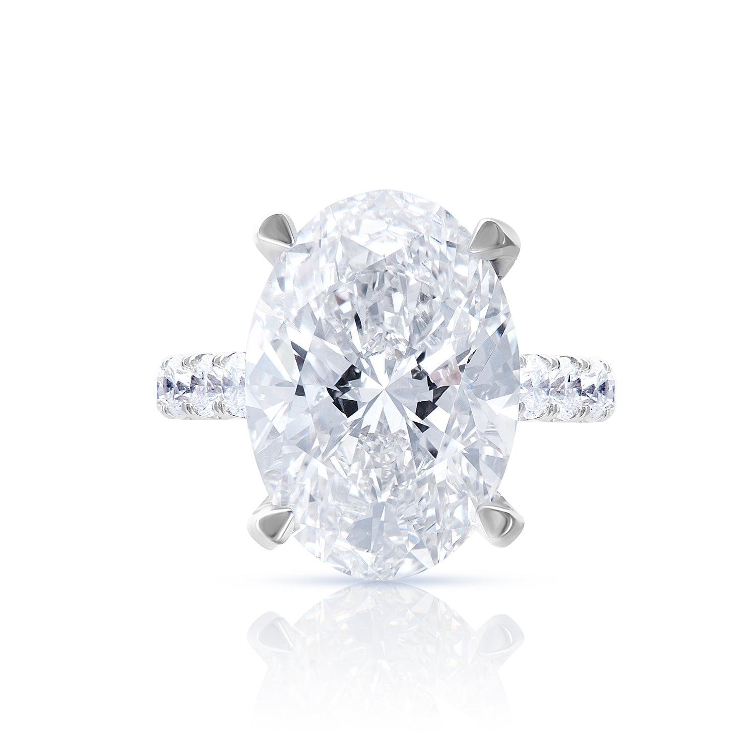 14 Carat Oval Cut Lab-Grown Diamond Engagement Ring – Nekta New York