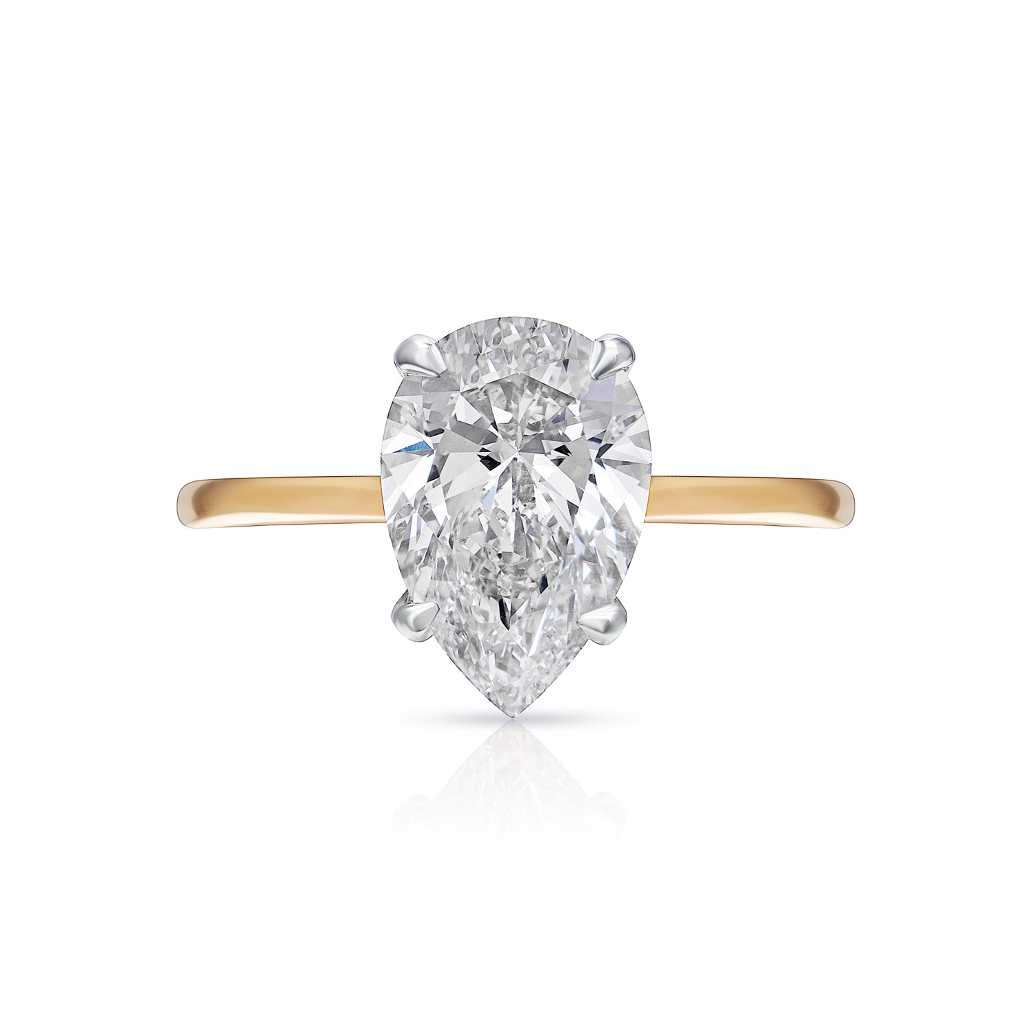 Carat Pear-Shaped Lab-Grown Diamond Halo Ring – Nekta New York