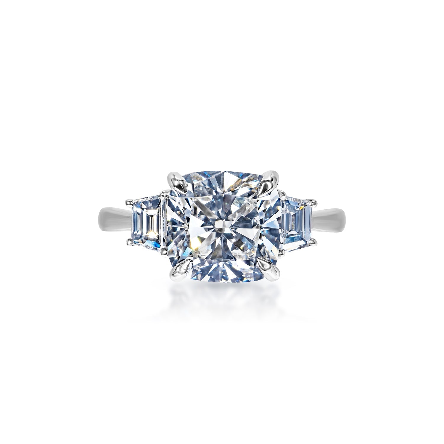 Lara 4-Carat Cushion Cut Lab-Grown Diamond Engagement Ring – Nekta