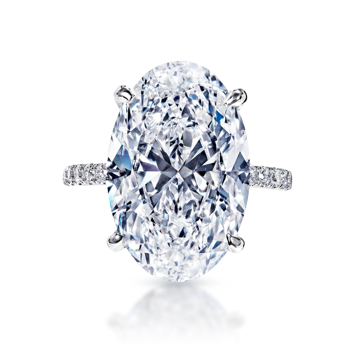 Stunning 11-Carat Oval Cut Lab-Grown Diamond Ring – Nekta New York