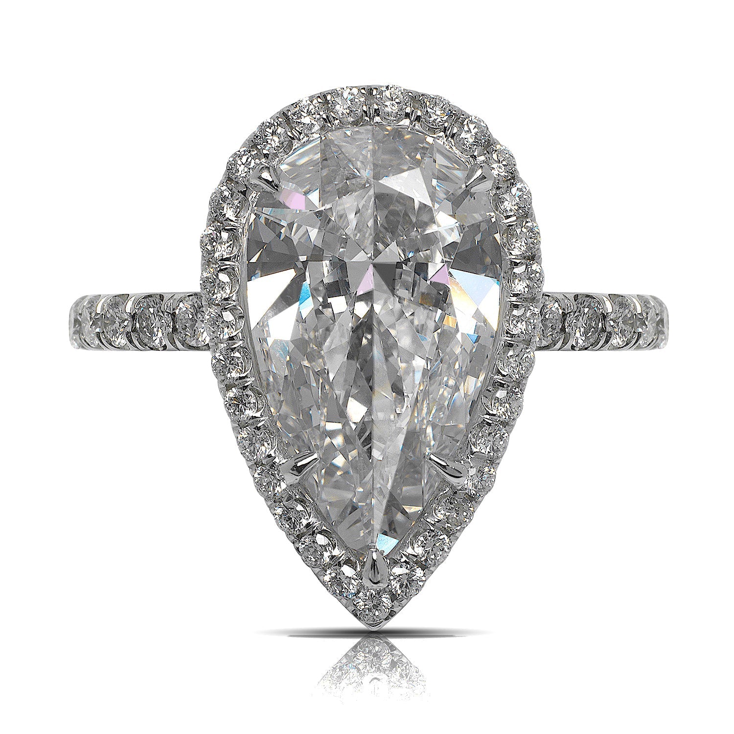 HOT Carat Pear Shaped Diamond Ring Amaka Carat Halo Pear