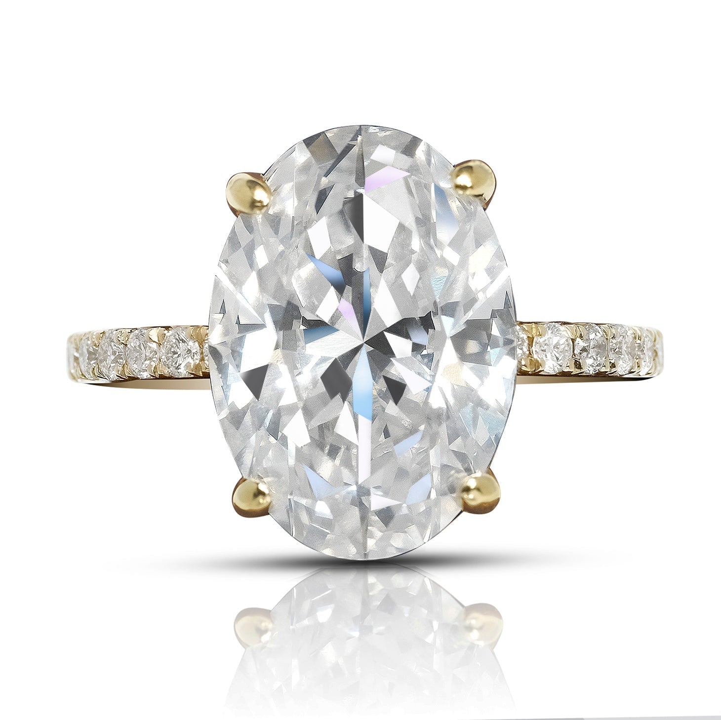 Carat Oval Cut F Color VS2 Diamond Engagement Ring – Nekta New York