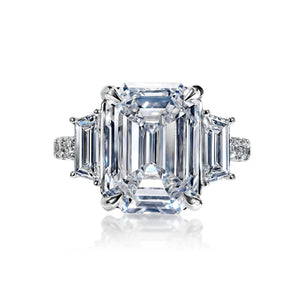 Emerald Cut Engagement Rings Inspired By Brad and Angelina's Glamour Love Story