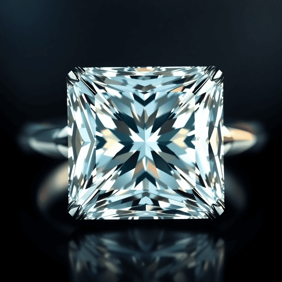 ring with princess cut diamond
