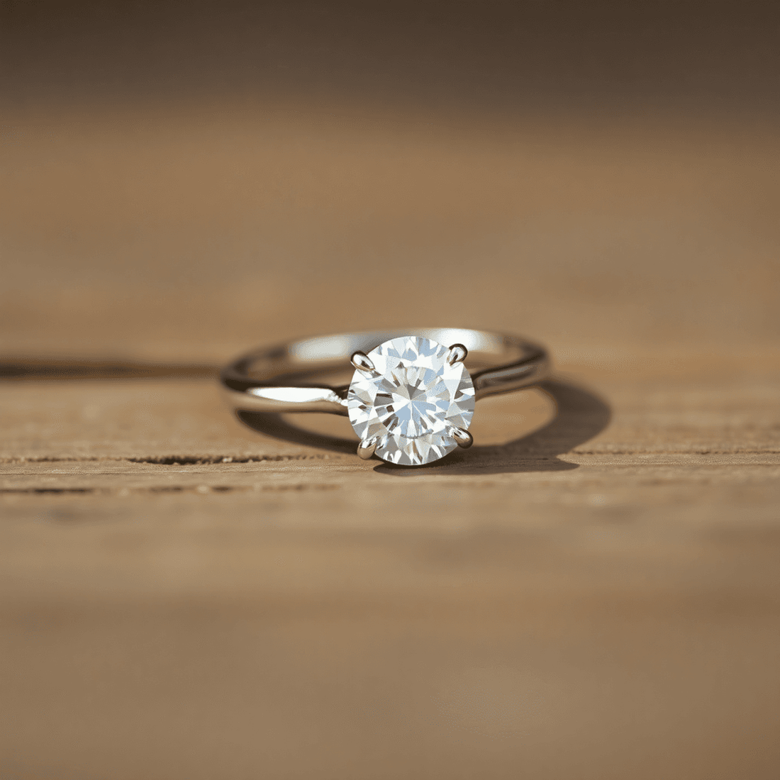 Round Brilliant Cut Diamond Engagement Ring