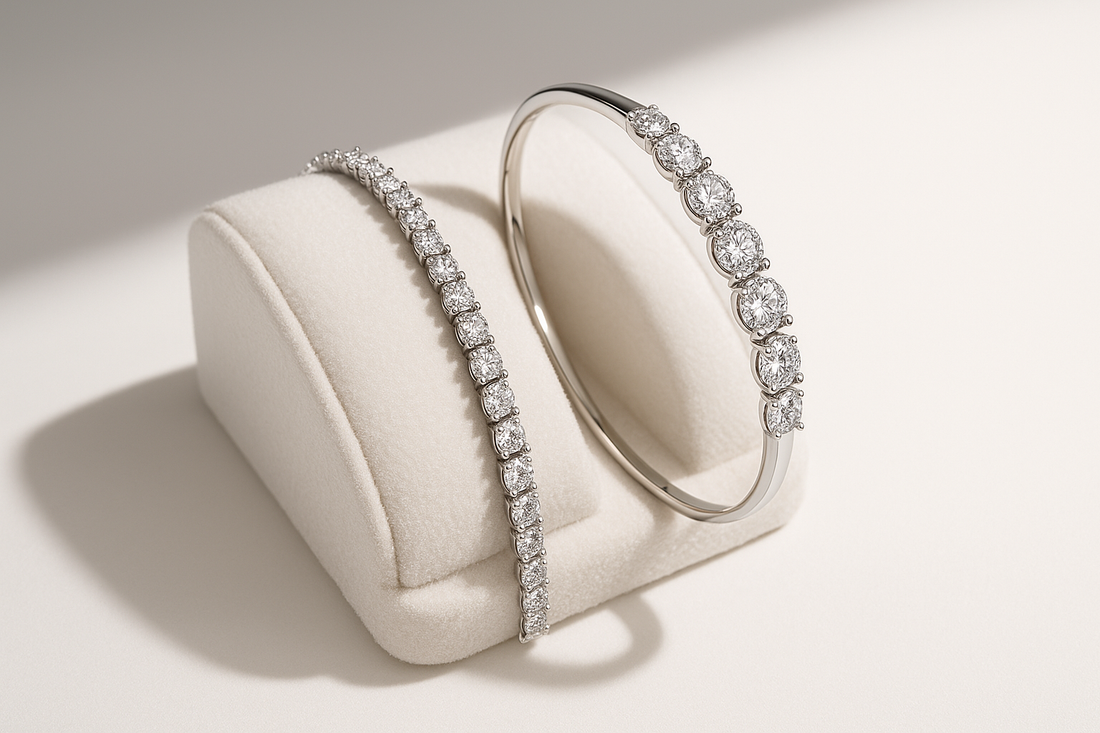 Diamond Bangles vs. Tennis Bracelets: What’s the Difference?