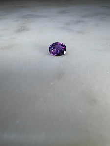 0.85 CARAT OVAL CUT NATURAL Purple Sapphire LOOSE GEMSTONE