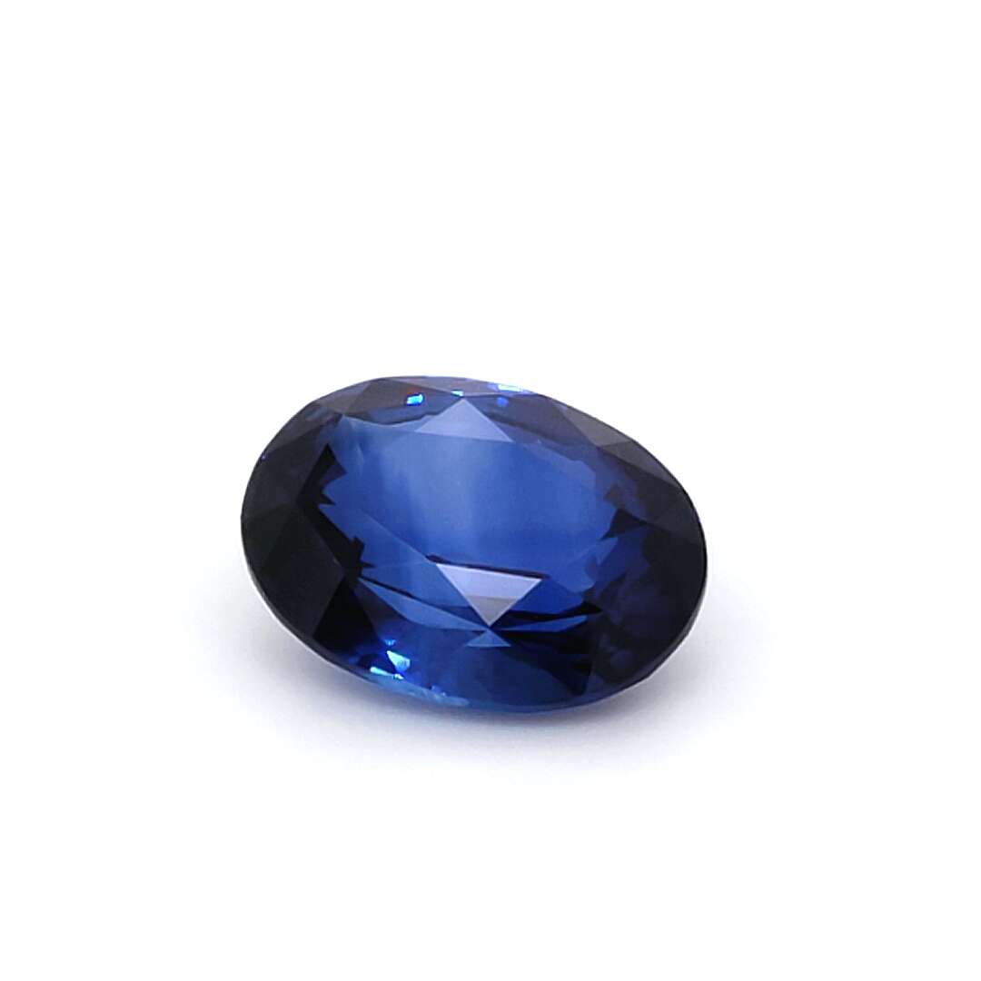 10.27 Carat Oval Cut Heat Royal Blue Sapphire Loose Gemstone GRS