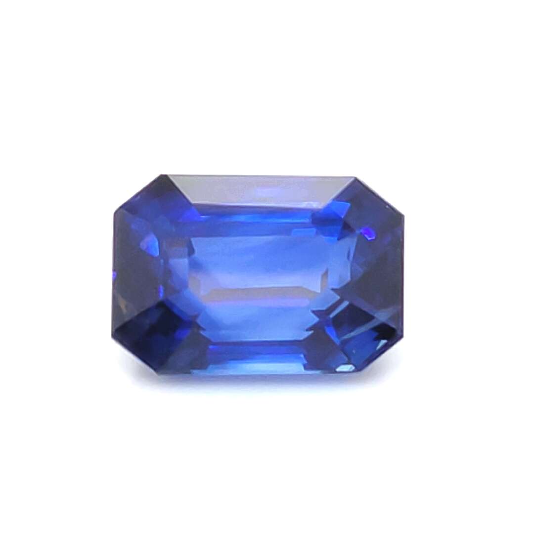 10.94 Carat Emerald Cut Heat Royal Blue Sapphire Loose Gemstone GIA Certified