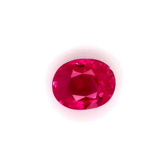 2.04 Carats Oval Cut Heat Pinkish-Red Ruby Loose Gemstone Showcase
