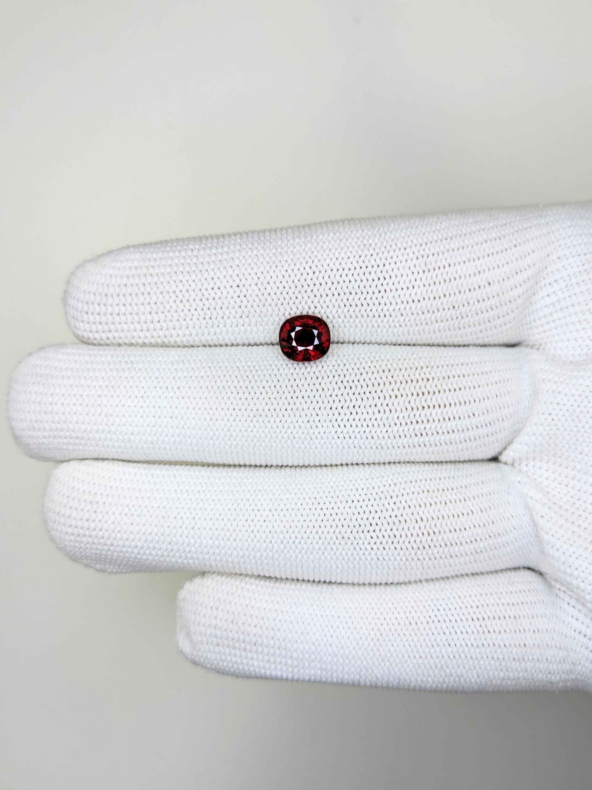 2.04 Carats Cushion Cut Heat Red Ruby Loose Gemstone Bellerophon On Hand