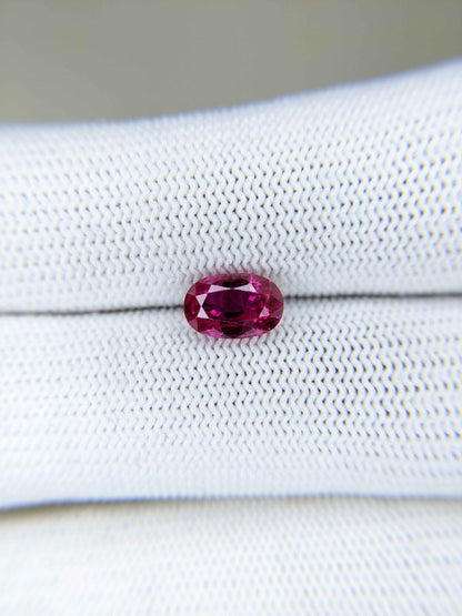 2.13 Carats Oval Cut Heat Red Ruby Loose Gemstone