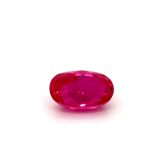 2.14 Carats Oval Cut Heat Pinkish-Red Ruby Loose Gemstone