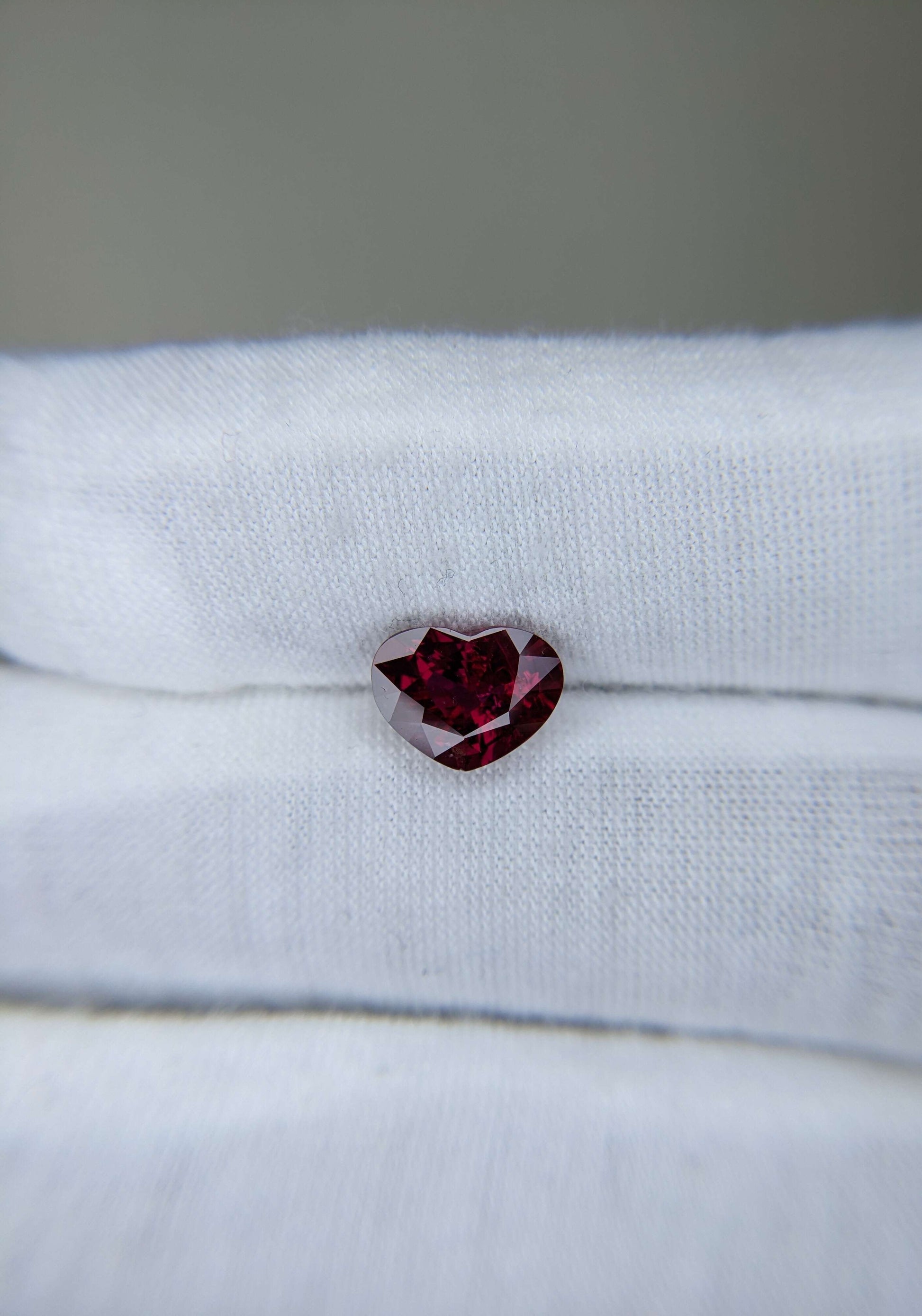 2.51 Carats Heart Cut No Heat Pigeon Blood Red Ruby Loose Gemstone GRS On Hand