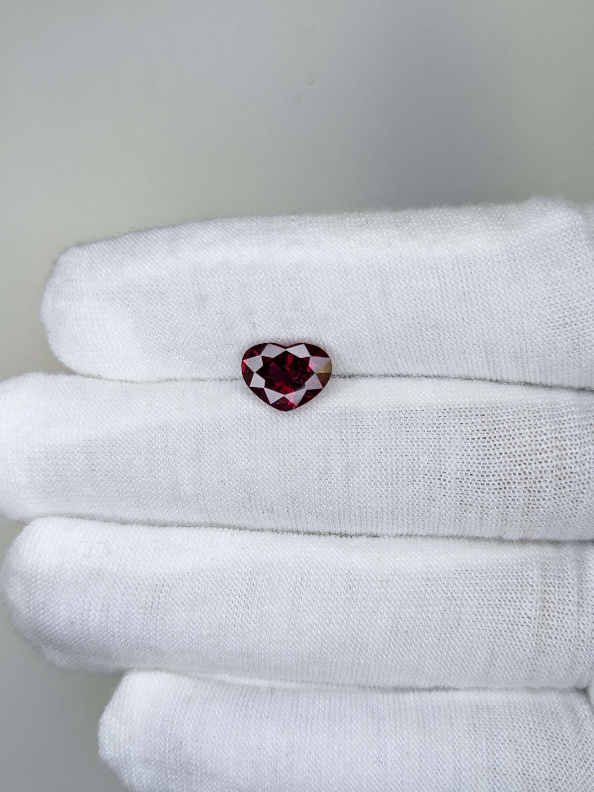 2.51 Carats Heart Cut No Heat Pigeon Blood Red Ruby Loose Gemstone GRS On Hand 2