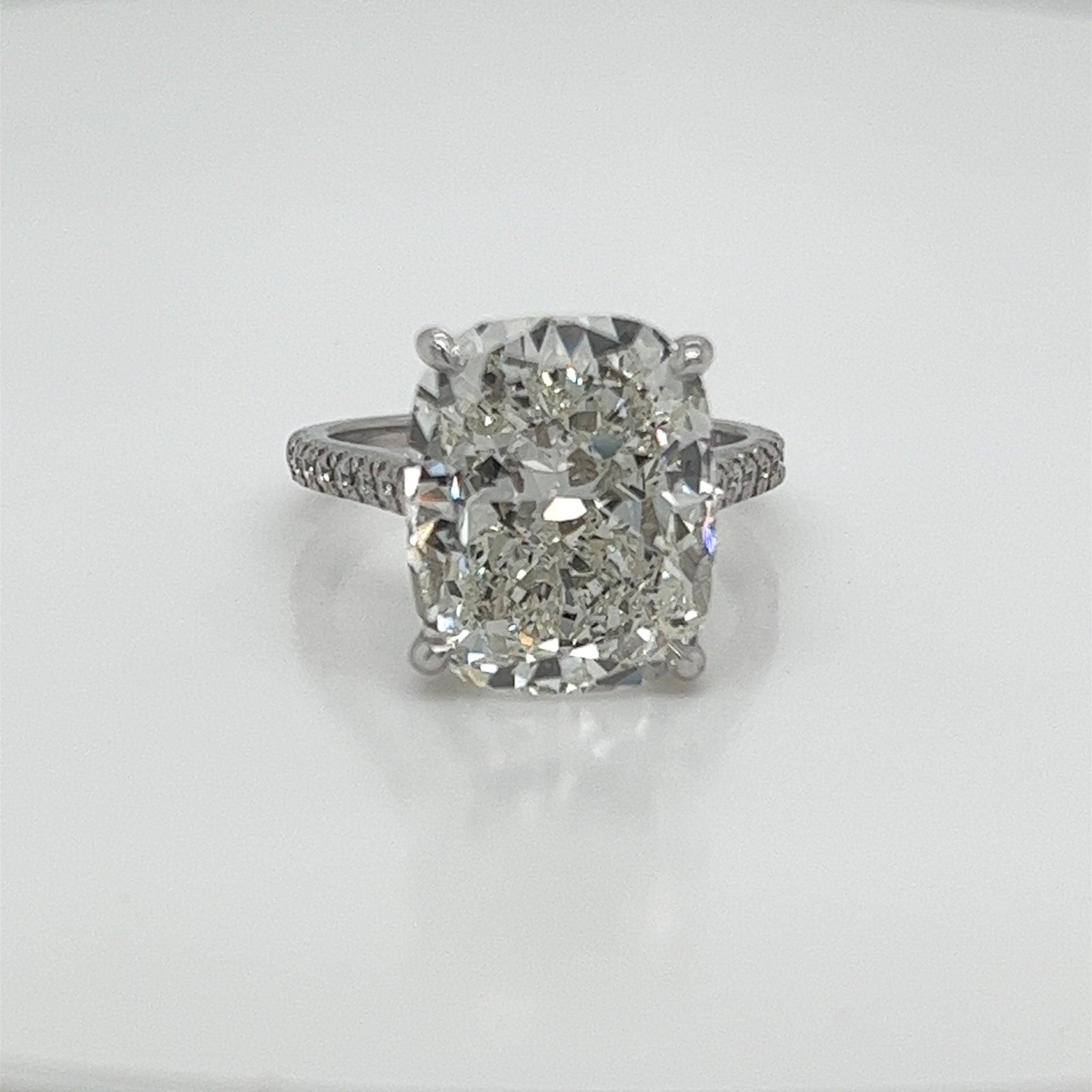 Cushion Modified Brilliant Cut Diamond Engagement Ring