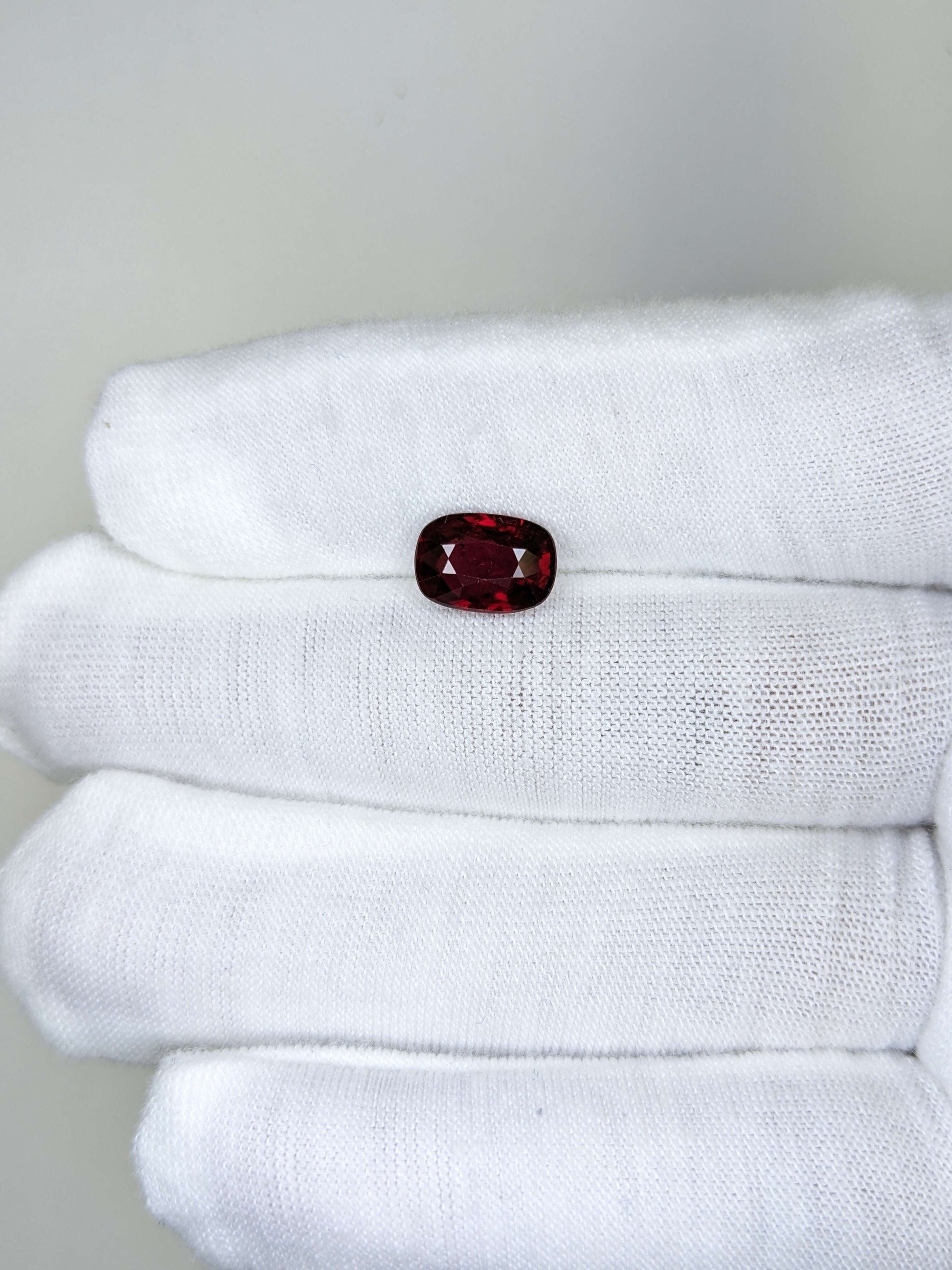 3.01 Carats Oval Cut No Heat Pigeon Blood Red Ruby Loose Gemstone GRS On Hand