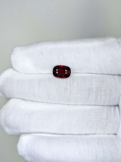 3.01 Carats Oval Cut No Heat Pigeon Blood Red Ruby Loose Gemstone GRS On Hand