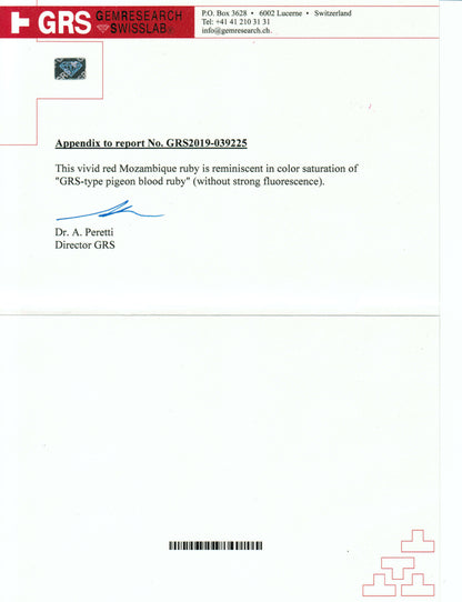 Document with GRS logo and text on a white background