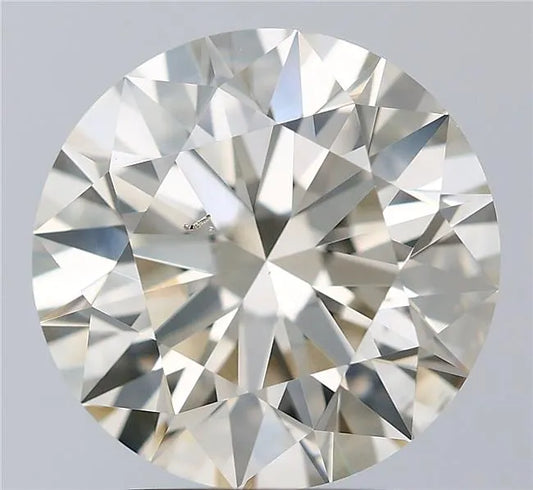 3.08ct Round Natural Diamond (Colour K, Clarity SI1, Cut EX, IGI Certified)