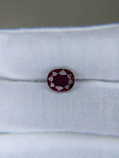 3.11 Carats Oval Cut No Heat Pigeon Blood Red Ruby Loose Gemstone GRS On Hand
