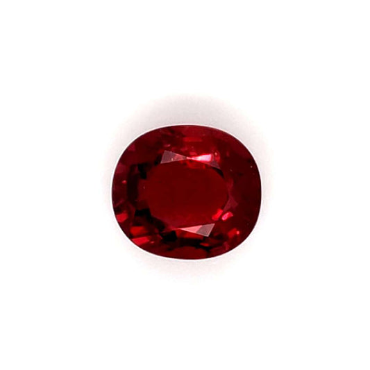 3.13 Carats Cushion Cut Heat Pigeon Blood Red Ruby Loose Gemstone GRS