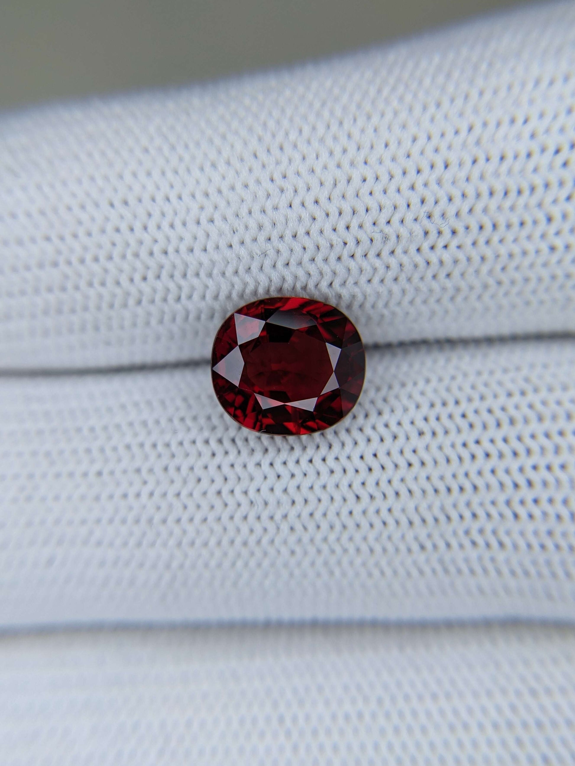 3.13 Carats Cushion Cut Heat Pigeon Blood Red Ruby Loose Gemstone GRS On Hand