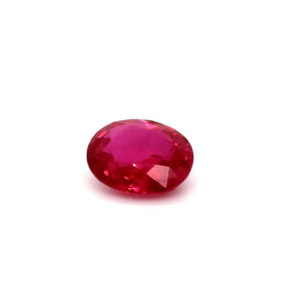 3.14 Carats Oval Cut No Heat Red Ruby Loose Gemstone GRS