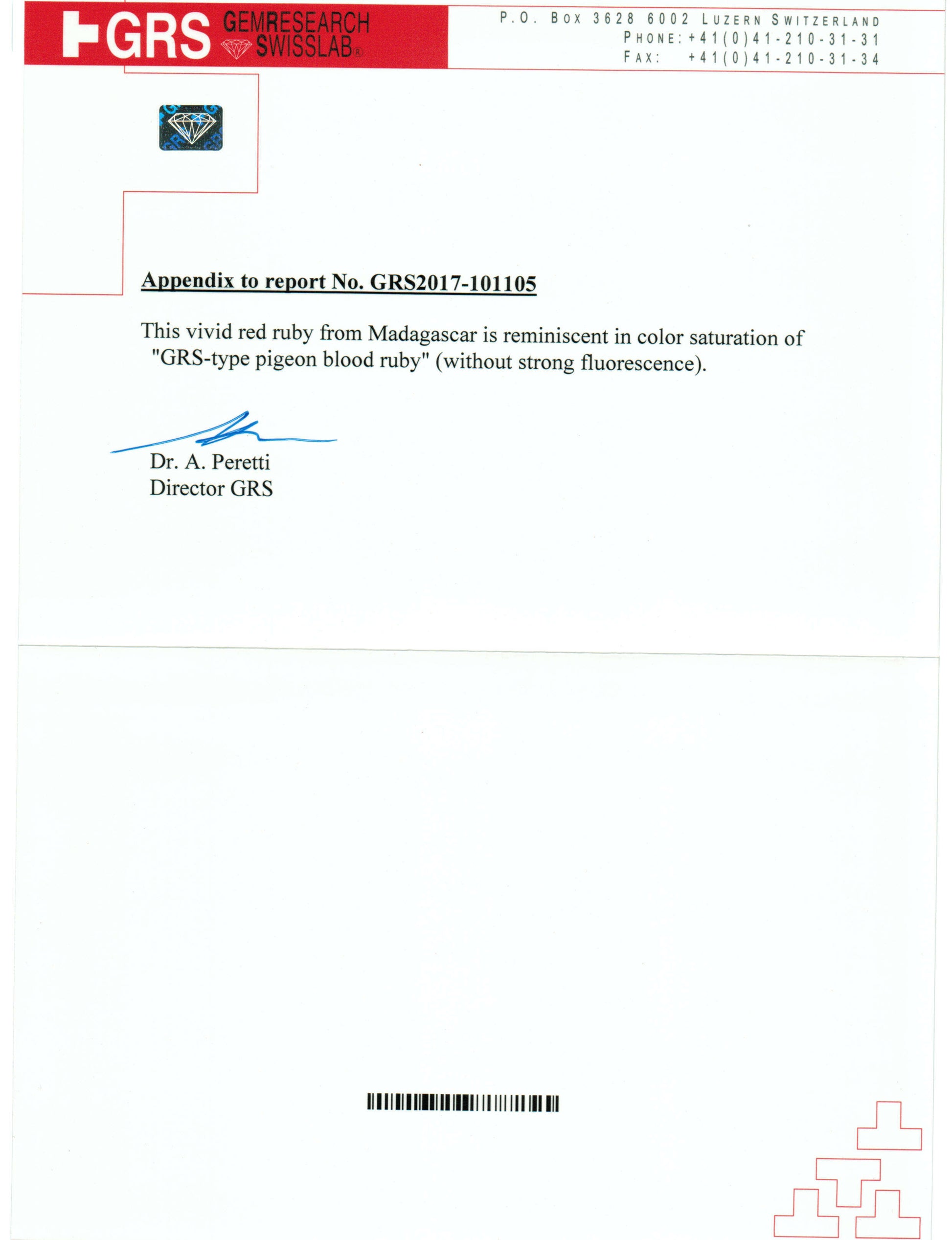 GRS report second page