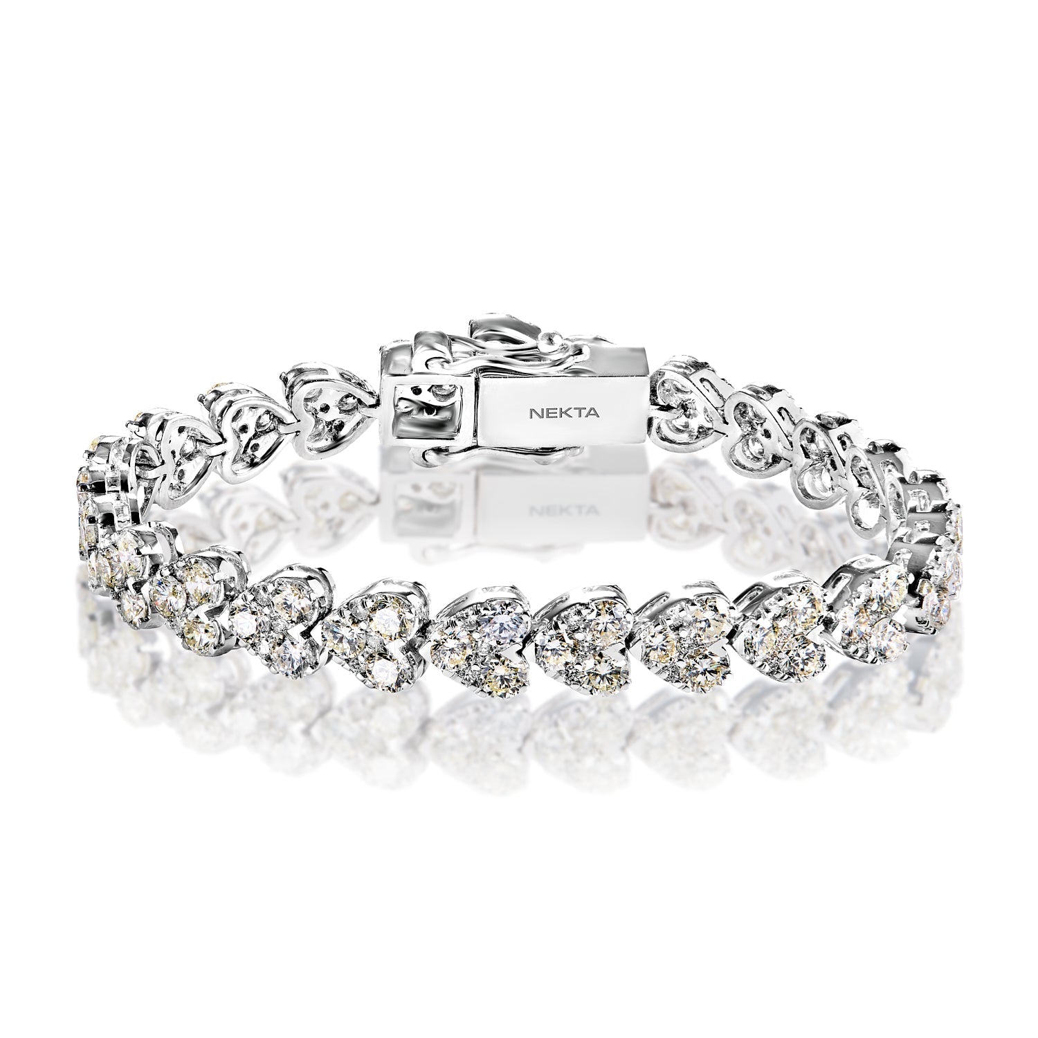 15 Ct Round Cut Diamond Tennis Bracelet White Gold 14K Fine Jewelry from  harrychadent.co.uk