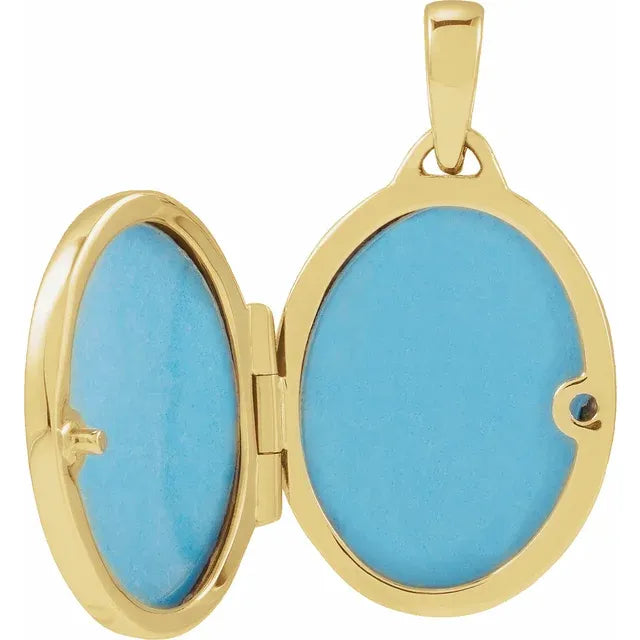 Locket 14k Oval Locket in 14K Yellow Gold - Engravable – Nekta New York