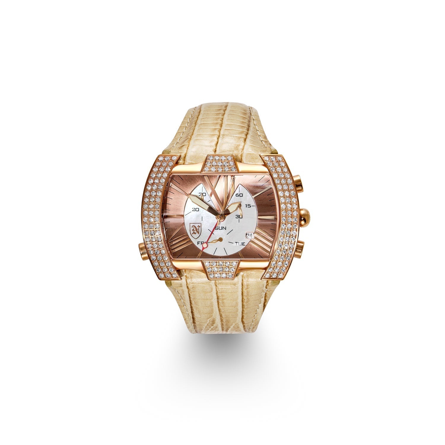 Nekta Watch: Antonella Magic 2 Carat Diamond Watch in Rose Gold